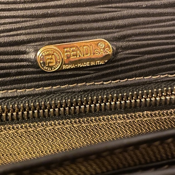 FENDI ZUCCA WALLET FENDI SIGNATURE CANVAS CLUTCH FENDI WRISTLET FENDI BAG - Picture 12 of 17